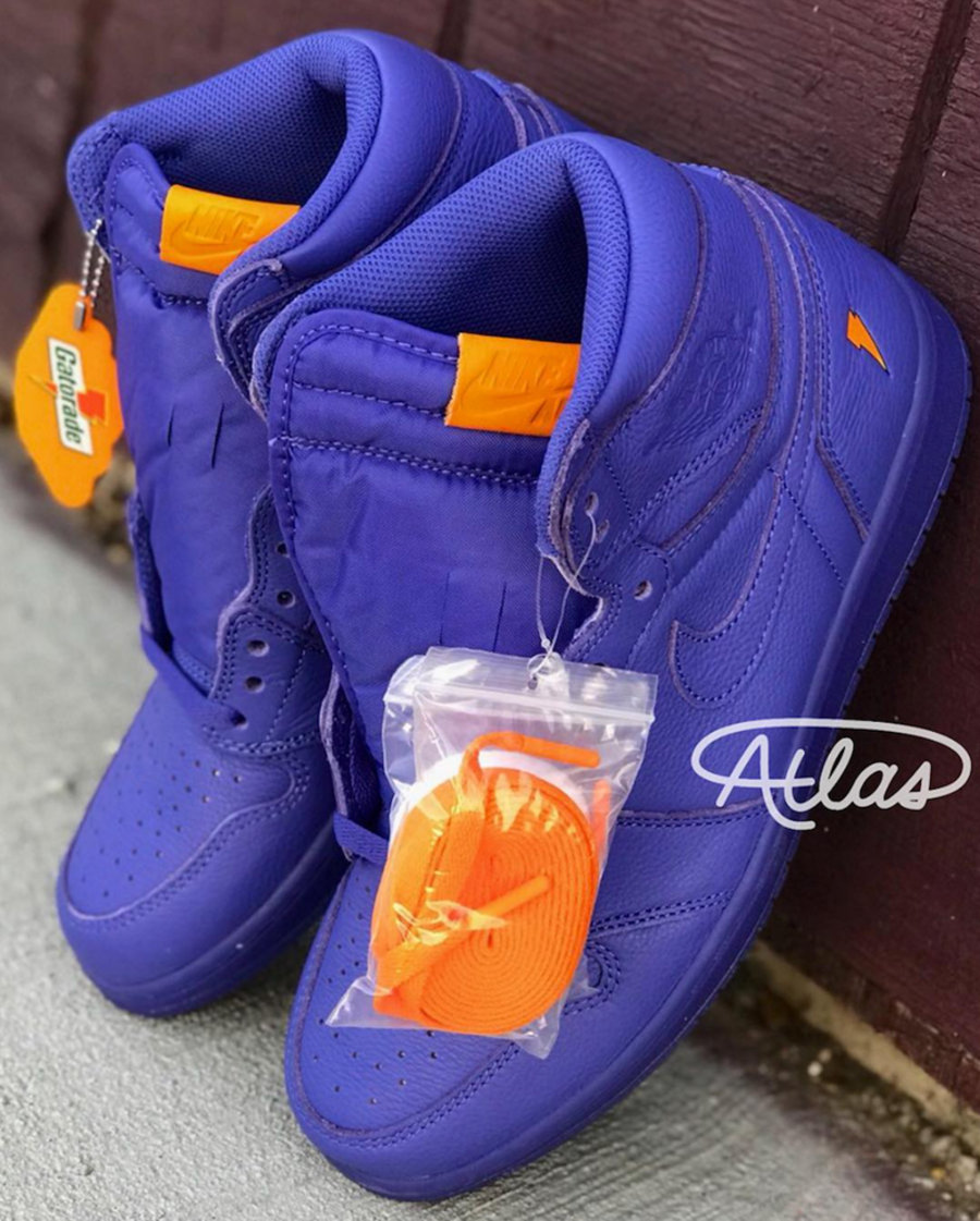 Air Jordan 1,Gatorade,Grape,AJ 又一款佳得乐配色!紫色版本 Air Jordan 1 实物曝光 Air Jordan 1,Gatorade,Grape,AJ 又一款佳得乐配色!紫色版本 Air Jordan 1 实物曝光