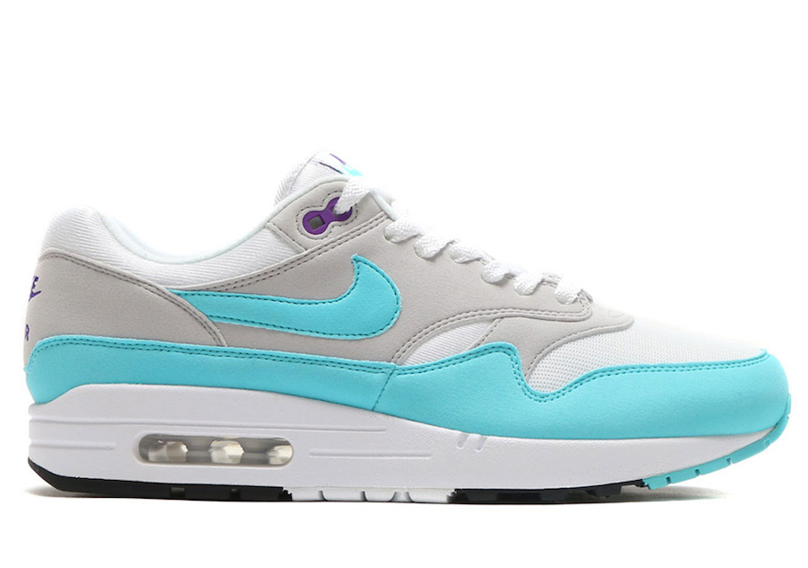Nike,Air Max 1,908375-105 1988 年早期配色!Nike Air Max 1 “Aqua” 现已复刻回归! Nike,Air Max 1,908375-105 1988 年早期配色!Nike Air Max 1 “Aqua” 现已复刻回归!
