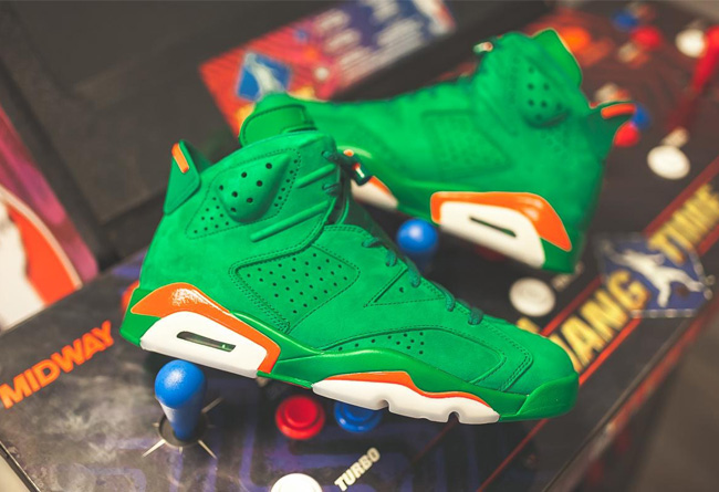 AJ6,Air Jordan 6 绿色版本!佳得乐 Air Jordan 6 实物美图! AJ6,Air Jordan 6 绿色版本!佳得乐 Air Jordan 6 实物美图!
