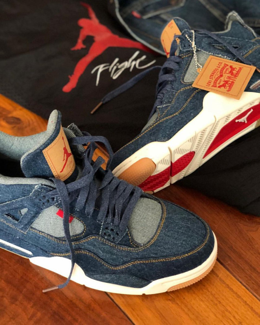 Levi’s,Air Jordan 4,AO2571-401 还有牛仔夹克!Levi’s x Air Jordan 4 实物细节近赏 Levi’s,Air Jordan 4,AO2571-401 还有牛仔夹克!Levi’s x Air Jordan 4 实物细节近赏
