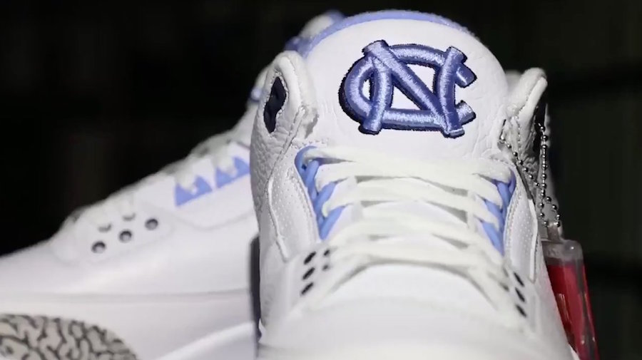 AJ3,Air Jordan 3,UNC 超美北卡配色!稀有 Air Jordan 3 PE 实物欣赏 AJ3,Air Jordan 3,UNC 超美北卡配色!稀有 Air Jordan 3 PE 实物欣赏