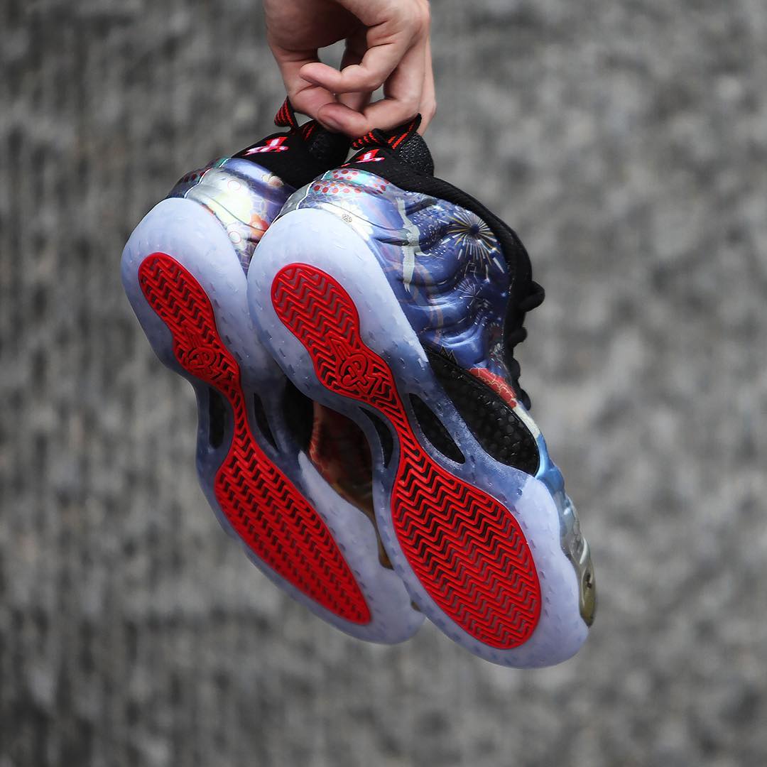Nike,Air Foamposite One,A07541 实物美图完整曝光!这双中国风的 “烟花喷” 是否惊艳到你? Nike,Air Foamposite One,A07541 实物美图完整曝光!这双中国风的 “烟花喷” 是否惊艳到你?