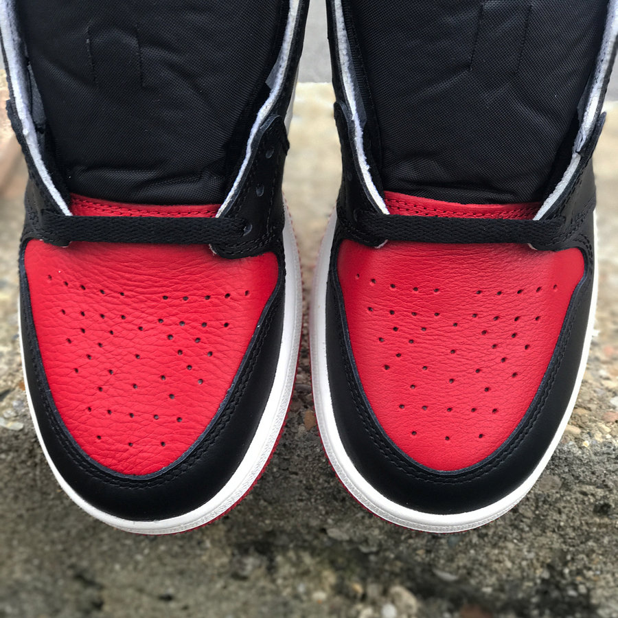 Air Jordan 1,AJ1,Bred Toe,5550 再曝全新实物图!黑红脚趾 Air Jordan 1 确定本月发售! Air Jordan 1,AJ1,Bred Toe,5550 再曝全新实物图!黑红脚趾 Air Jordan 1 确定本月发售!