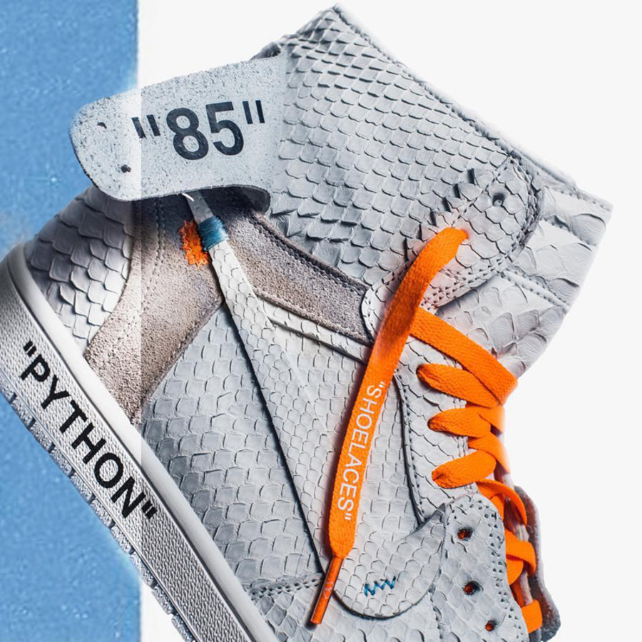 OW,OFF-WHITE,Air Jordan 1,AJ1, 极尽奢华!The Shoe Surgeon 打造 OFF-WHITE x AJ1 白蟒定制版 OW,OFF-WHITE,Air Jordan 1,AJ1, 极尽奢华!The Shoe Surgeon 打造 OFF-WHITE x AJ1 白蟒定制版