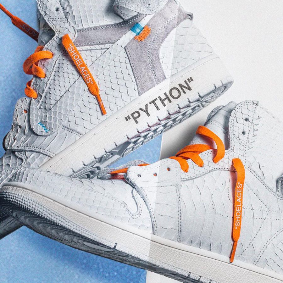 OW,OFF-WHITE,Air Jordan 1,AJ1, 极尽奢华!The Shoe Surgeon 打造 OFF-WHITE x AJ1 白蟒定制版 OW,OFF-WHITE,Air Jordan 1,AJ1, 极尽奢华!The Shoe Surgeon 打造 OFF-WHITE x AJ1 白蟒定制版
