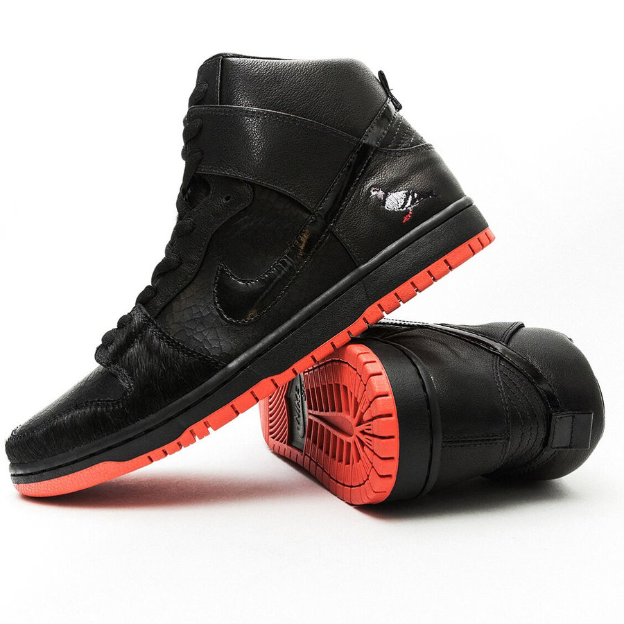 Nike,Dunk SB,Staple 蟒蛇纹理 + 马毛!这双高帮的鸽子 Dunk SB 绝对是定制精品 Nike,Dunk SB,Staple 蟒蛇纹理 + 马毛!这双高帮的鸽子 Dunk SB 绝对是定制精品