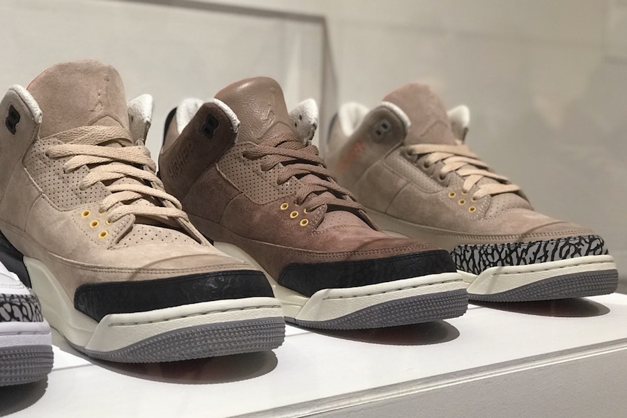 AJ3,Air Jordan 3, 高端质感路线!三双 Air Jordan 3 JTH 实物首次曝光 AJ3,Air Jordan 3, 高端质感路线!三双 Air Jordan 3 JTH 实物首次曝光