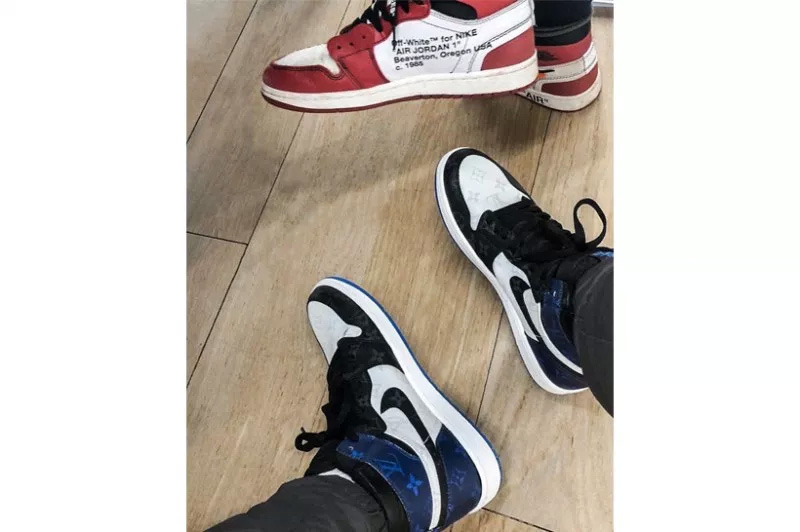 AJ1,Air Jordan 1 AJ1 前 LV 艺术总监 Kim Jones 网晒 LV x AJ1 定制鞋款 AJ1,Air Jordan 1 AJ1 前 LV 艺术总监 Kim Jones 网晒 LV x AJ1 定制鞋款