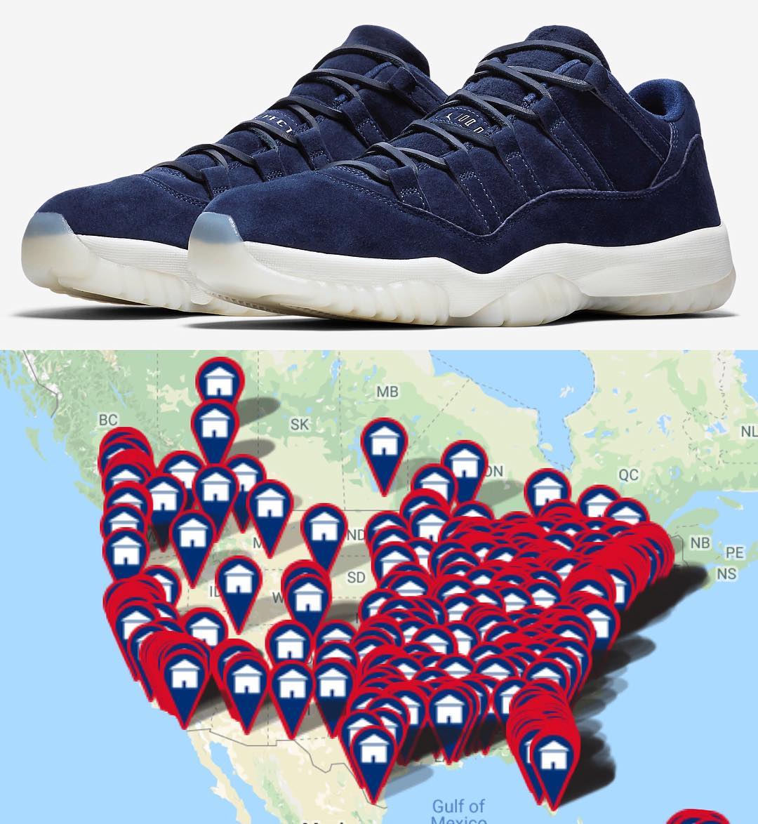 AJ11,Air Jordan 11 Low, AV2187 货量不小!蓝麂皮 Air Jordan 11 Low 下周正式发售 AJ11,Air Jordan 11 Low, AV2187 货量不小!蓝麂皮 Air Jordan 11 Low 下周正式发售