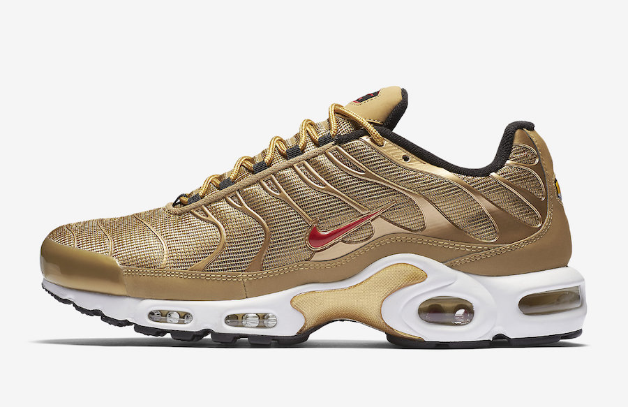 Nike,Air Max Plus,903827-700 复古还浮夸!金子弹配色 Air Max Plus 下周发售 Nike,Air Max Plus,903827-700 复古还浮夸!金子弹配色 Air Max Plus 下周发售