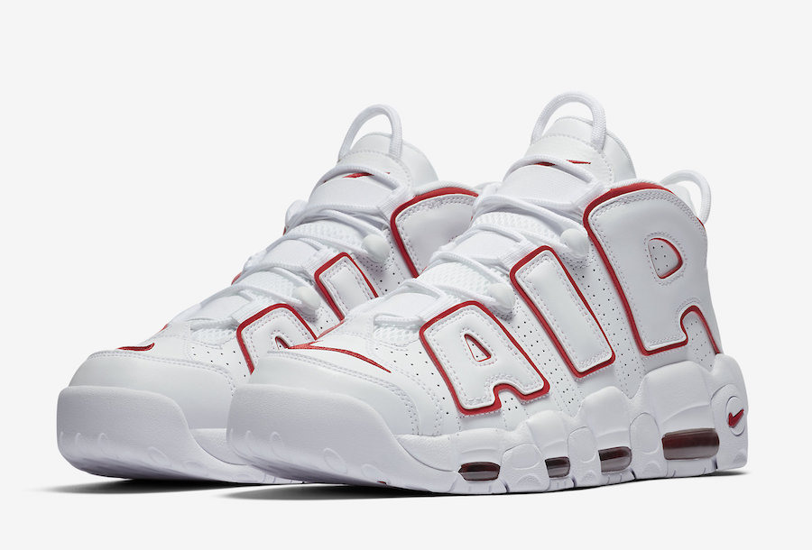 Nike,Air More Uptempo,921948-1 颜值高更简约!白红配色 “大 AIR” 下周发售 Nike,Air More Uptempo,921948-1 颜值高更简约!白红配色 “大 AIR” 下周发售