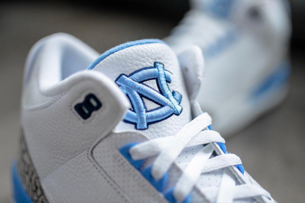 AJ3,Air Jordan 3,开箱 限量 250 双的亲友配色!北卡 Air Jordan 3 “UNC” 实物欣赏 AJ3,Air Jordan 3,开箱 限量 250 双的亲友配色!北卡 Air Jordan 3 “UNC” 实物欣赏