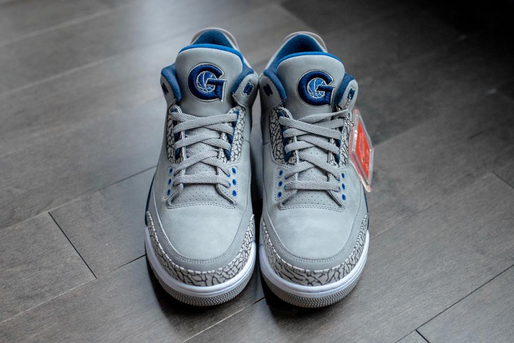 AJ3,Air Jordan 3 乔治城大学专属!AJ3 “Georgetown Hoyas” PE 美图欣赏 AJ3,Air Jordan 3 乔治城大学专属!AJ3 “Georgetown Hoyas” PE 美图欣赏