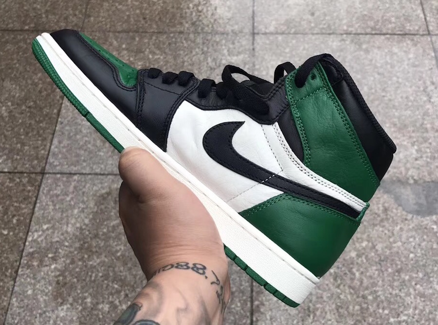 AJ1,Air Jordan 1,555088-302 九月正式发售!黑绿脚趾 Air Jordan 1 细节图首次曝光 AJ1,Air Jordan 1,555088-302 九月正式发售!黑绿脚趾 Air Jordan 1 细节图首次曝光