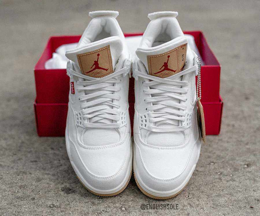 AO2571-100,AJ4,Air Jordan 4,发售 AO2571-100 白得让人不敢穿!Levis x Air Jordan 4 白单宁配色月底发售! AO2571-100,AJ4,Air Jordan 4,发售 AO2571-100 白得让人不敢穿!Levis x Air Jordan 4 白单宁配色月底发售!