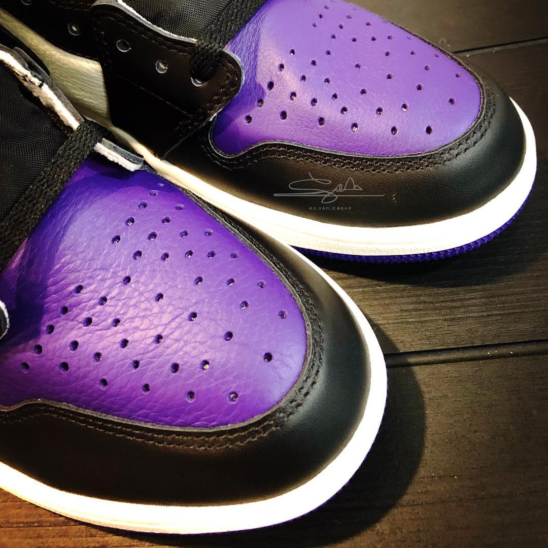 AJ1,Air Jordan 1,555088-501 又有实物美图曝光!黑紫脚趾 Air jordan 1 九月底发售 AJ1,Air Jordan 1,555088-501 又有实物美图曝光!黑紫脚趾 Air jordan 1 九月底发售