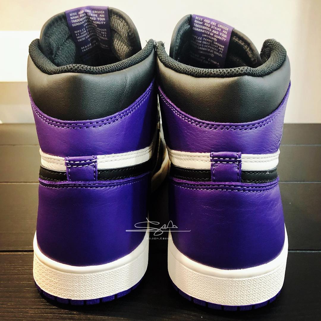 AJ1,Air Jordan 1,555088-501 又有实物美图曝光!黑紫脚趾 Air jordan 1 九月底发售 AJ1,Air Jordan 1,555088-501 又有实物美图曝光!黑紫脚趾 Air jordan 1 九月底发售