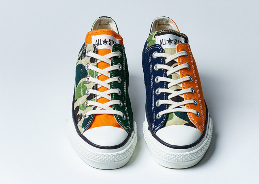Converse,Chuck Taylor All-Star 炸街迷彩拼接! Converse 联手日本潮店重塑经典鞋型 Converse,Chuck Taylor All-Star 炸街迷彩拼接! Converse 联手日本潮店重塑经典鞋型