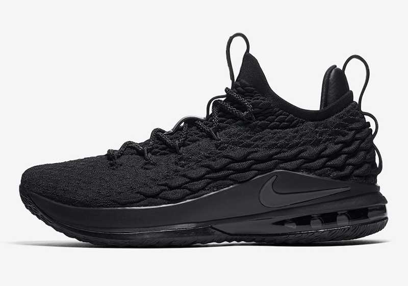 Nike,LeBron 15 Low,AO1755-004, 黑武士配色!低帮 LeBron 15 Low 下月发售 Nike,LeBron 15 Low,AO1755-004, 黑武士配色!低帮 LeBron 15 Low 下月发售