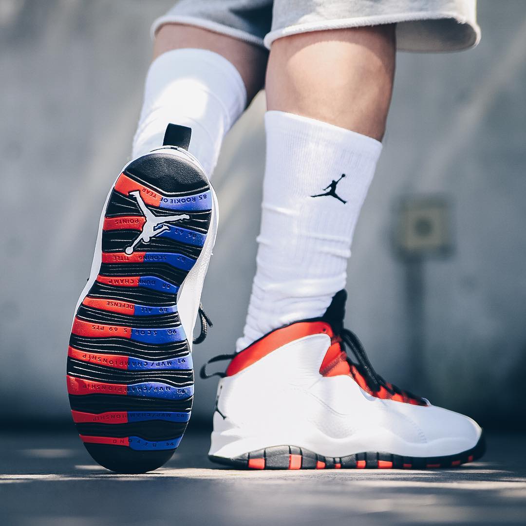 AJ10,Air Jordan 10,Westbrook,C 威少专属配色!红蓝鸳鸯 Air Jordan 10 上脚美图欣赏 AJ10,Air Jordan 10,Westbrook,C 威少专属配色!红蓝鸳鸯 Air Jordan 10 上脚美图欣赏