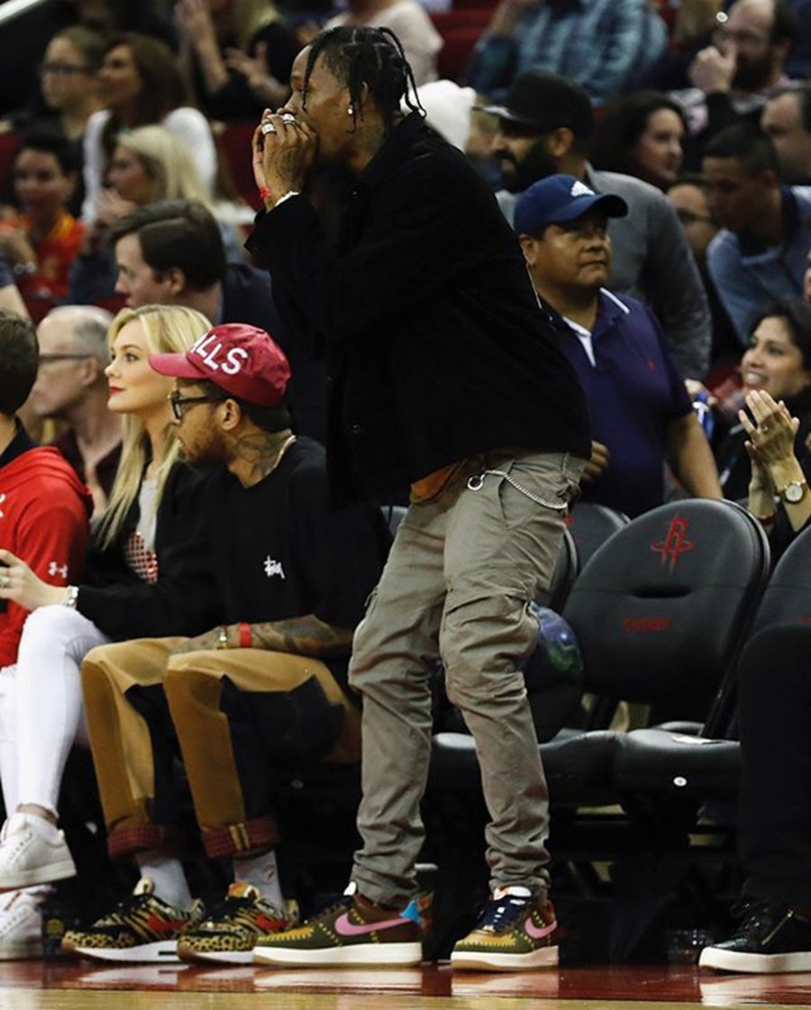 Travis Scott,Air Force 1,Nike, 兼顾风骚和质感!Travis Scott 上脚专属定制版 Air Force 1 Travis Scott,Air Force 1,Nike, 兼顾风骚和质感!Travis Scott 上脚专属定制版 Air Force 1