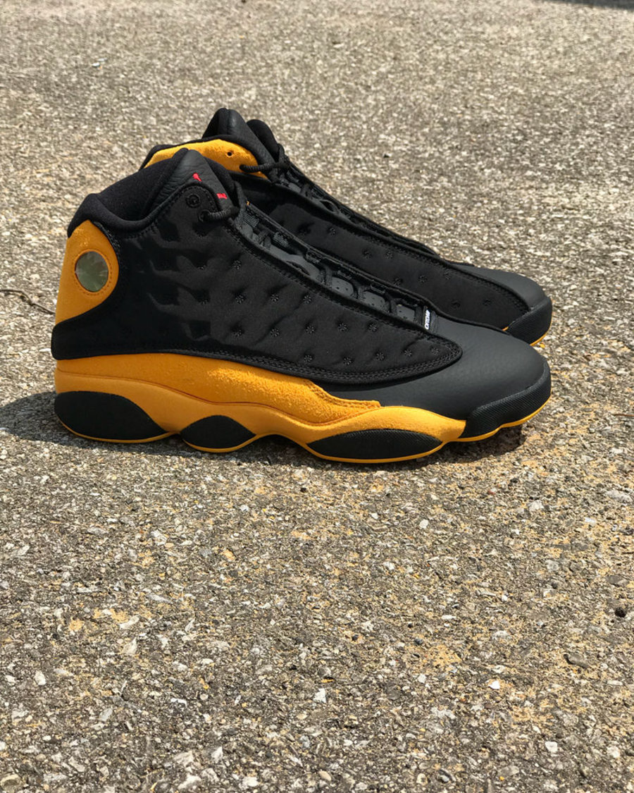 Air Jordan 13,AJ13,414571-035, 用料规格颇高!Air Jordan 13 橡树山高中黑黄配色实物图赏 Air Jordan 13,AJ13,414571-035, 用料规格颇高!Air Jordan 13 橡树山高中黑黄配色实物图赏