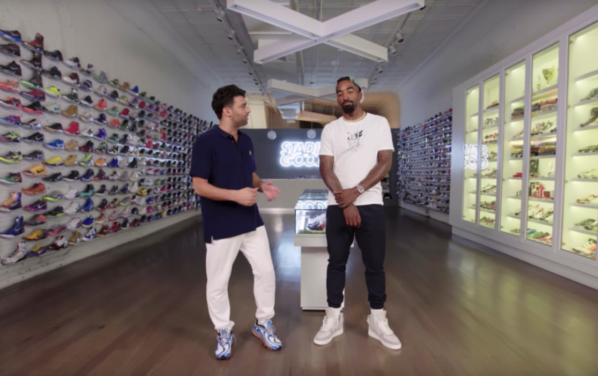 Nike,Air Jordan 1,AJ1,Supreme J.R. Smith 做客 《明星逛鞋店》!说出了他把 Supreme 纹在腿上的原因! Nike,Air Jordan 1,AJ1,Supreme J.R. Smith 做客 《明星逛鞋店》!说出了他把 Supreme 纹在腿上的原因!