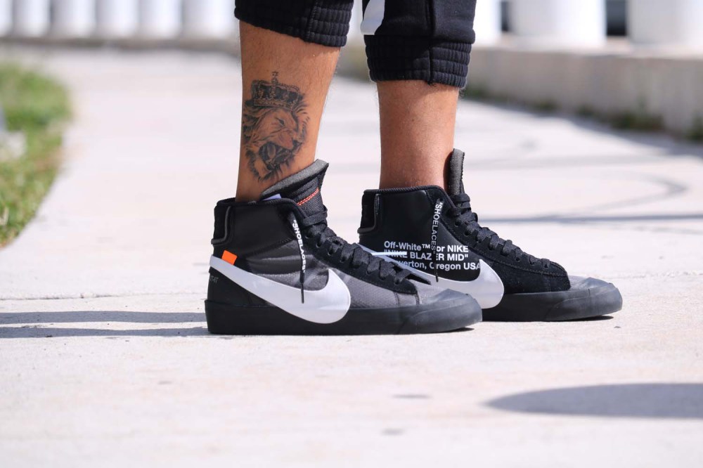 OFF-WHITE,Nike,Blazer,Grim Rea 超高人气联名!OW x Blazer 全新配色实物上脚美图欣赏 OFF-WHITE,Nike,Blazer,Grim Rea 超高人气联名!OW x Blazer 全新配色实物上脚美图欣赏