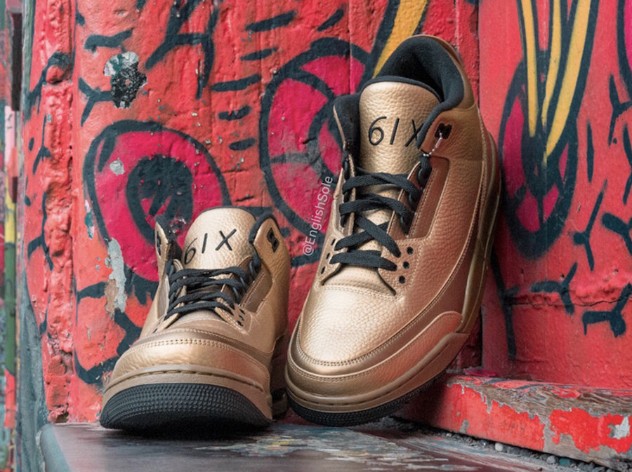 OVO,Air Jordan 3 只有 5 双的 Drake 专属金鞋!OVO x Air Jordan 3 美图欣赏 OVO,Air Jordan 3 只有 5 双的 Drake 专属金鞋!OVO x Air Jordan 3 美图欣赏