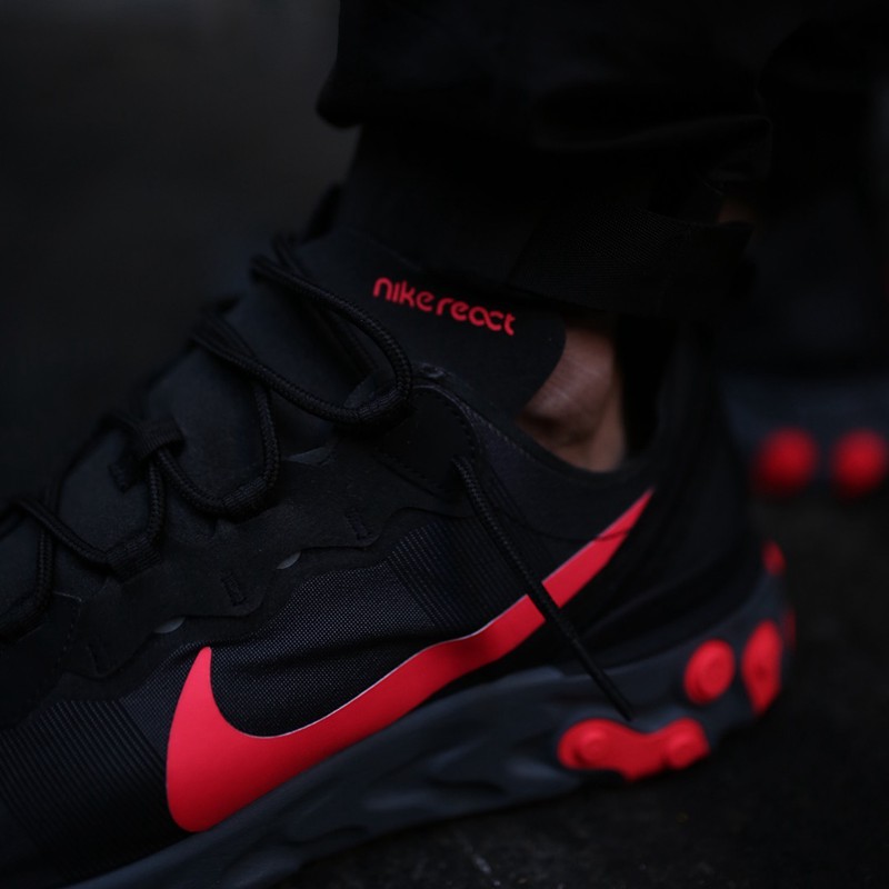 Nike,React Element 55,BQ6166-0 机能实穿性!Nike React Element 55 黑红配色上脚欣赏 Nike,React Element 55,BQ6166-0 机能实穿性!Nike React Element 55 黑红配色上脚欣赏