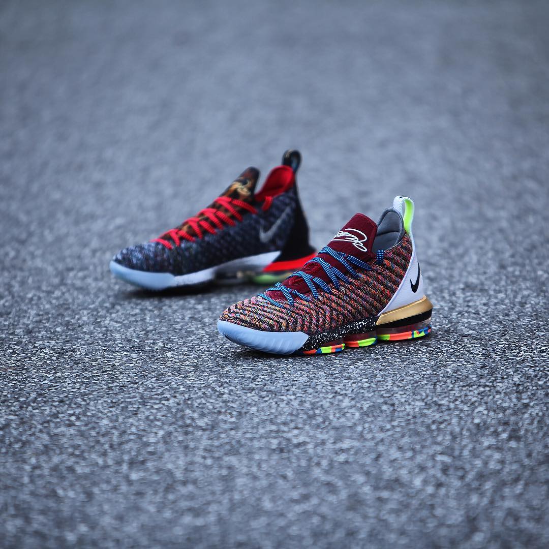 Nike,LeBron 16 鸳鸯配色实物释出!LeBron 16 “1 THRU 5” 本周发售! Nike,LeBron 16 鸳鸯配色实物释出!LeBron 16 “1 THRU 5” 本周发售!