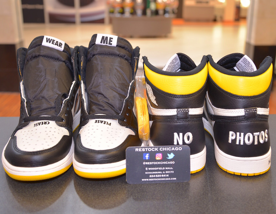 AJ1,Air Jordan 1,861428-107,发售 黑黄脚趾 + 趣味标语!全新 AJ1 年底发售,人气可能超越黑紫脚趾 AJ1,Air Jordan 1,861428-107,发售 黑黄脚趾 + 趣味标语!全新 AJ1 年底发售,人气可能超越黑紫脚趾