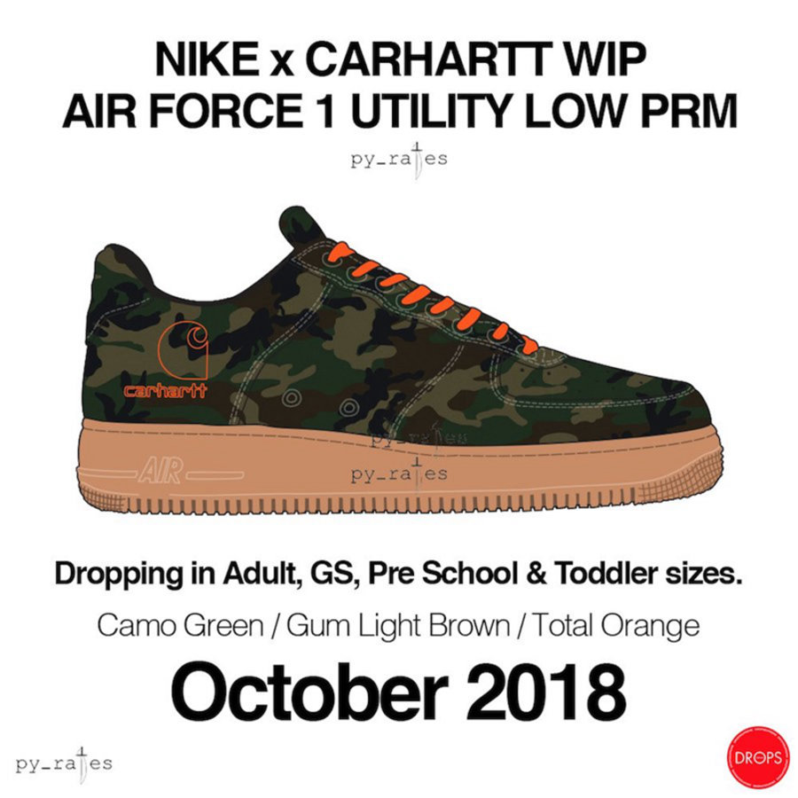 Carhartt,Air Force 1,Nike,发售 实物首度曝光!Carhartt x Air Force 1 将于 10 月发售 Carhartt,Air Force 1,Nike,发售 实物首度曝光!Carhartt x Air Force 1 将于 10 月发售
