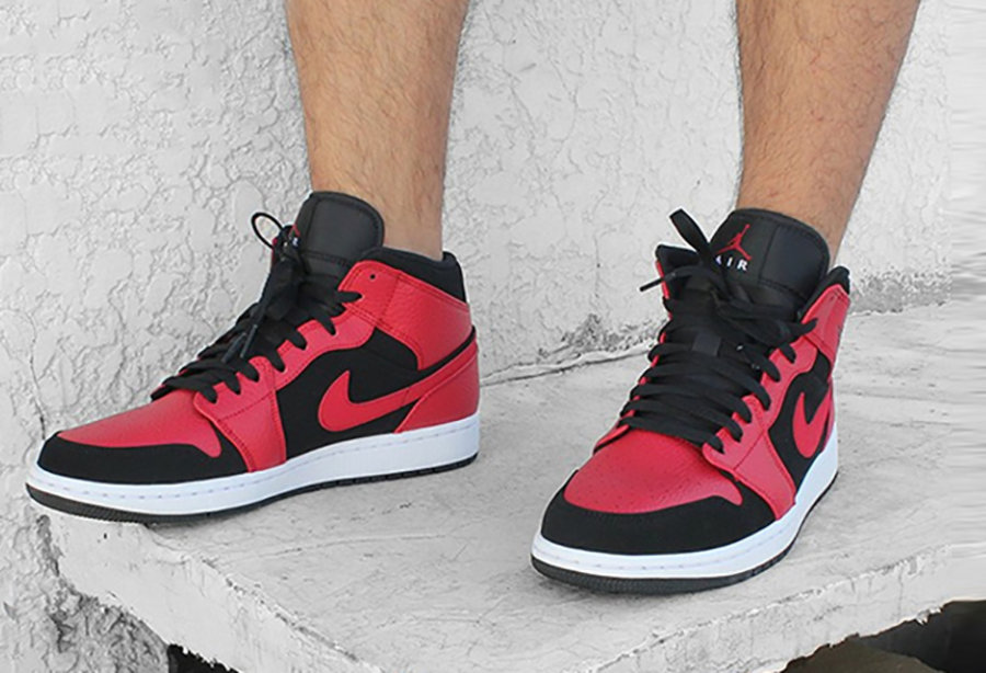 AJ1,Air Jordan 1 反转黑红配色!全新 Air Jordan 1 Mid 近日上架! AJ1,Air Jordan 1 反转黑红配色!全新 Air Jordan 1 Mid 近日上架!