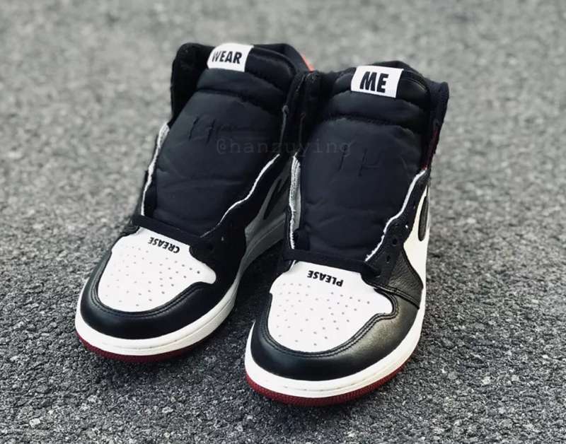 AJ1,Jordan Brand,发售,861428-106 心心念念的黑红脚趾回归,还带刻字!AJ1 “No L's” 实物上脚美图 AJ1,Jordan Brand,发售,861428-106 心心念念的黑红脚趾回归,还带刻字!AJ1 “No L's” 实物上脚美图