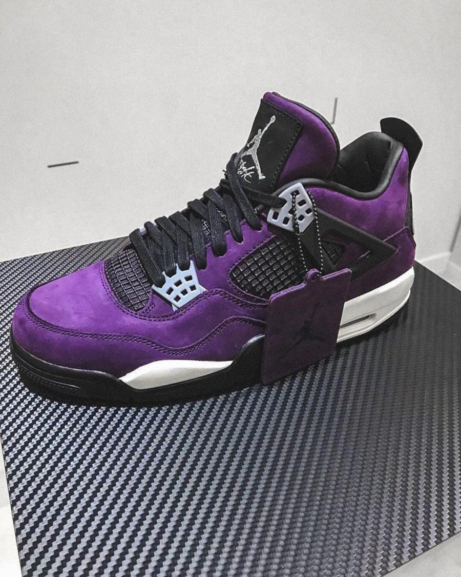 Travis Scott,Air Jordan 4,AJ4, 亲友限定配色!紫色 Travis Scott x Air Jordan 4 全方位欣赏 Travis Scott,Air Jordan 4,AJ4, 亲友限定配色!紫色 Travis Scott x Air Jordan 4 全方位欣赏