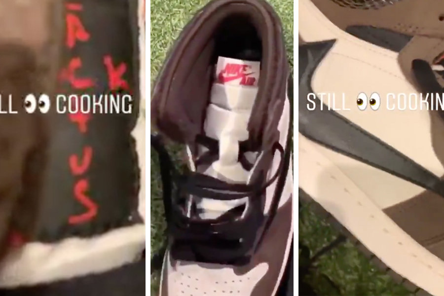 AJ1,Air Jordan 1,Travis Scott Travis Scott 晒出专属联名 AJ1!反钩设计还有小钱包! AJ1,Air Jordan 1,Travis Scott Travis Scott 晒出专属联名 AJ1!反钩设计还有小钱包!