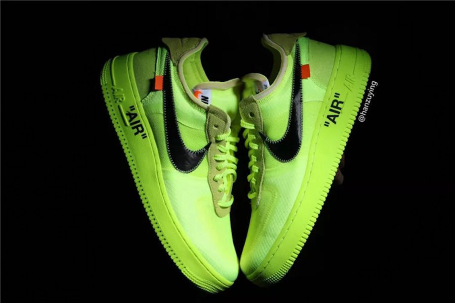 OFF-WHITE,Air Force 1,Nike,发售 最清晰实物预览!荧光绿 OFF-WHITE x Air Force 1 下月发售 OFF-WHITE,Air Force 1,Nike,发售 最清晰实物预览!荧光绿 OFF-WHITE x Air Force 1 下月发售