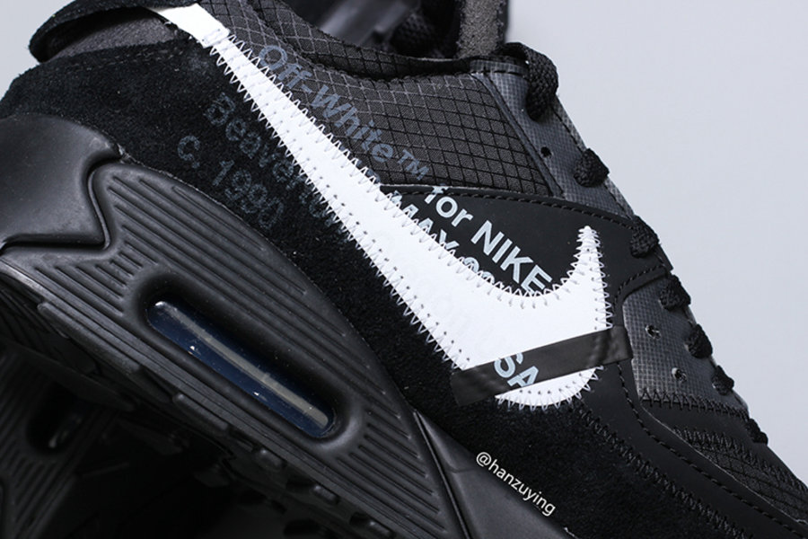 OFF-WHITE,Air Max 90,发售,AA7293 鲜明黑白色调!OFF-WHITE x Air Max 90 实物上脚美图欣赏 OFF-WHITE,Air Max 90,发售,AA7293 鲜明黑白色调!OFF-WHITE x Air Max 90 实物上脚美图欣赏