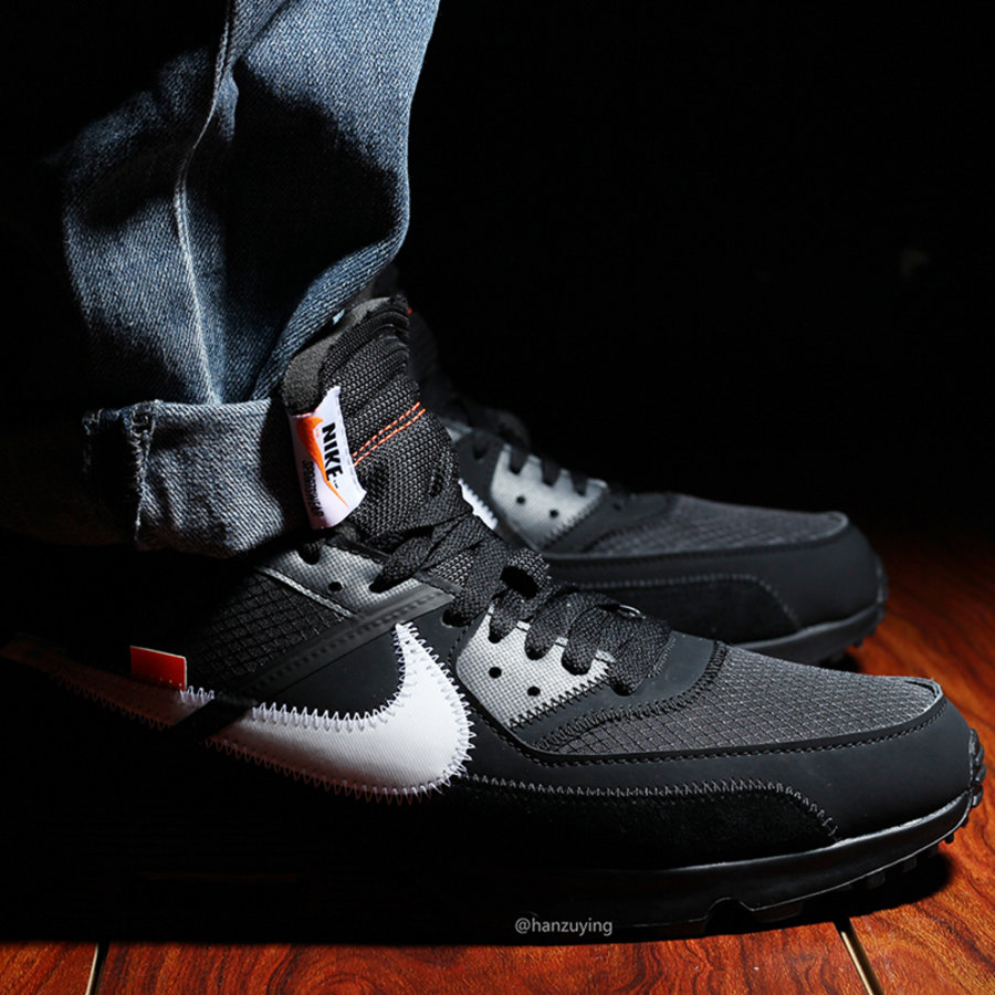 OFF-WHITE,Air Max 90,发售,AA7293 鲜明黑白色调!OFF-WHITE x Air Max 90 实物上脚美图欣赏 OFF-WHITE,Air Max 90,发售,AA7293 鲜明黑白色调!OFF-WHITE x Air Max 90 实物上脚美图欣赏