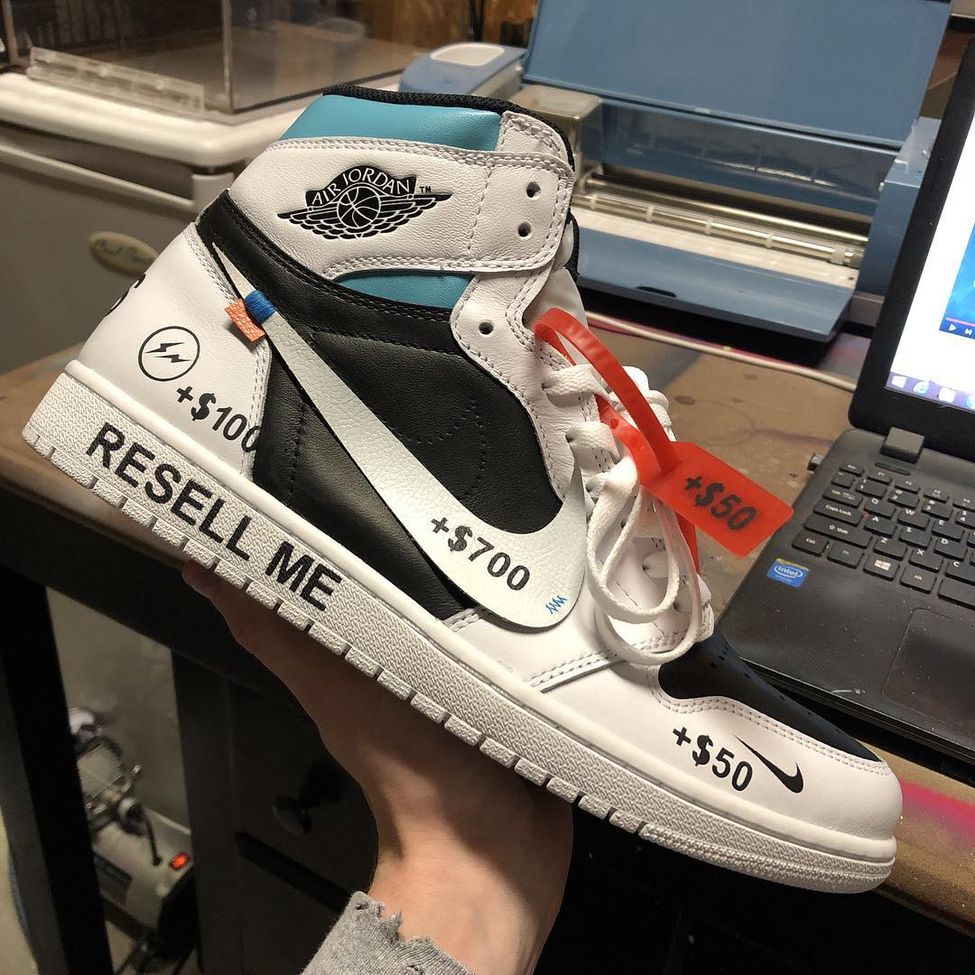 AJ1,Air Jordan 1 OFF-WHITE + 闪电双重联名加持!这双 AJ1 打脸禁止转卖! AJ1,Air Jordan 1 OFF-WHITE + 闪电双重联名加持!这双 AJ1 打脸禁止转卖!