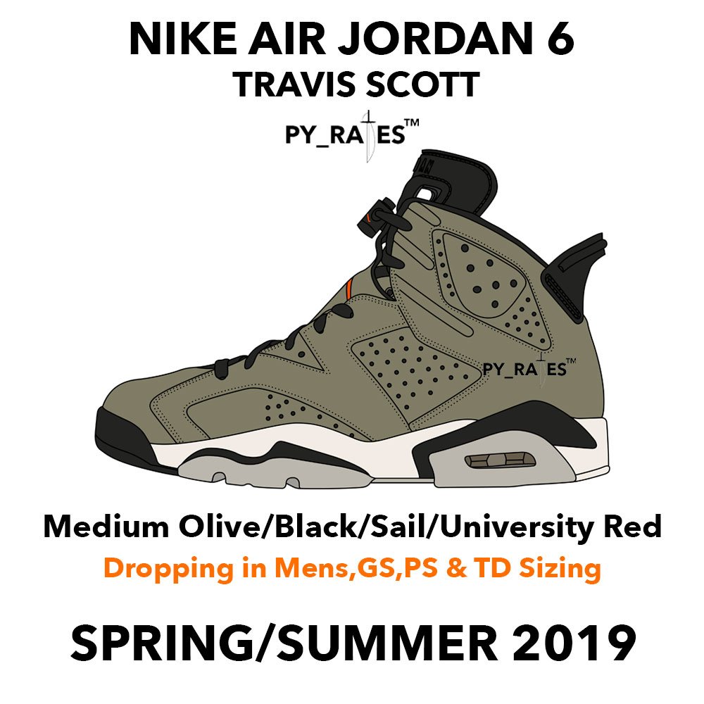 Travis Scott,Air Jordan 6,AJ6, 风格酷似 UNDFTD!Travis Scott x Air Jordan 6 明年春夏登场 Travis Scott,Air Jordan 6,AJ6, 风格酷似 UNDFTD!Travis Scott x Air Jordan 6 明年春夏登场