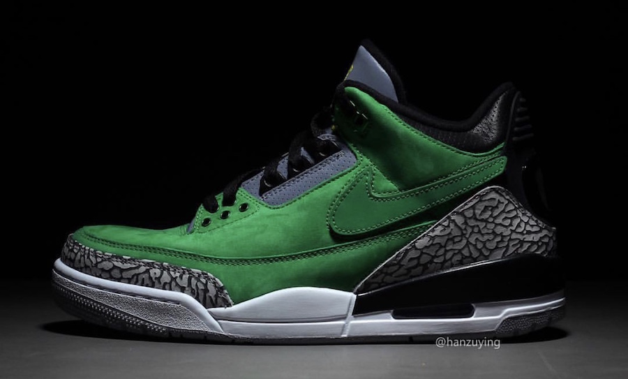 Air Jordan 3 Tinker,“Oregon Du 超级限定配色!俄勒冈鸭 Air Jordan 3 Tinker PE 惊艳面世 Air Jordan 3 Tinker,“Oregon Du 超级限定配色!俄勒冈鸭 Air Jordan 3 Tinker PE 惊艳面世