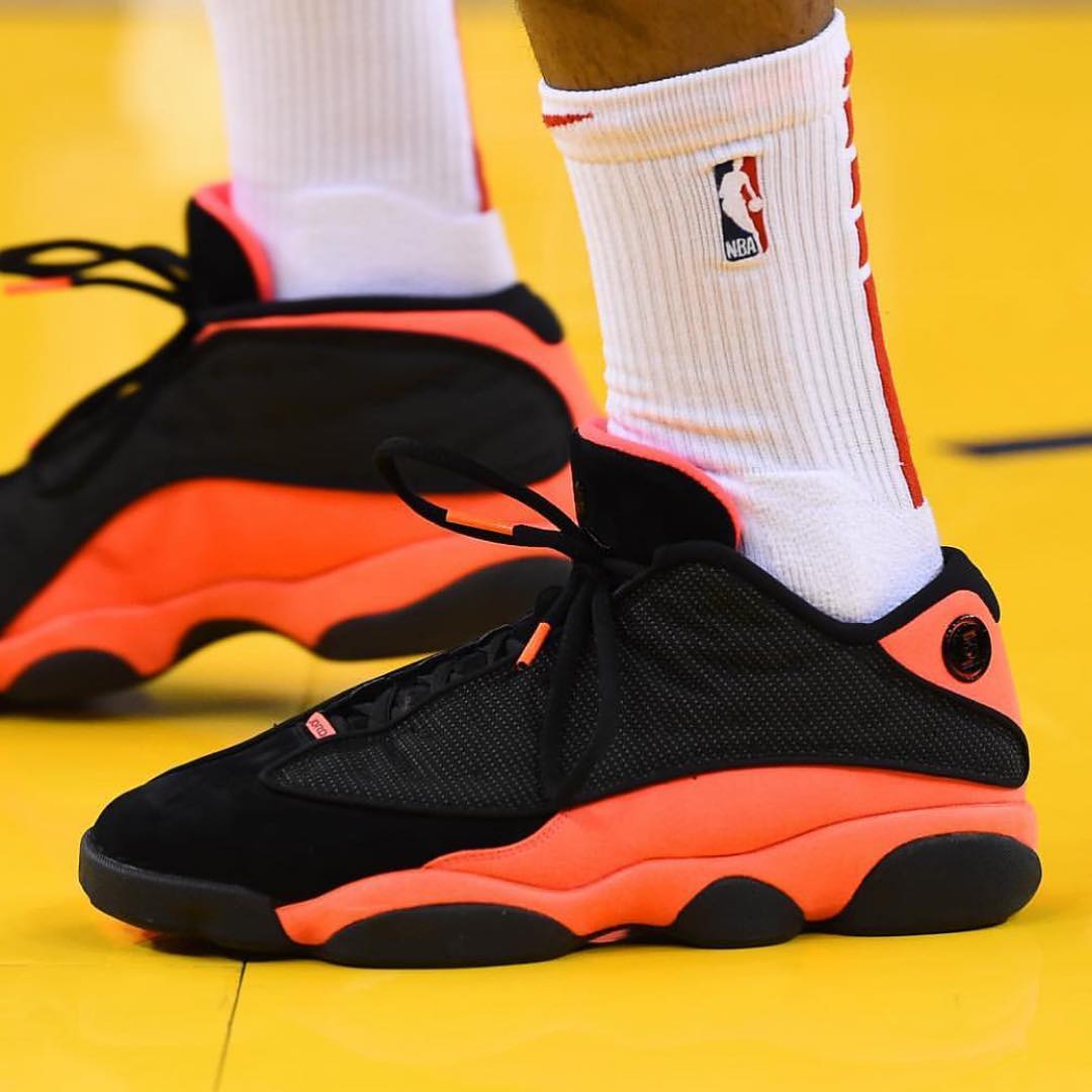 CLOT,AJ13,Air Jordan 13,明星 冠希连线鞋王塔克!NBA 赛场穿上了黑红 CLOT x AJ13 Low! CLOT,AJ13,Air Jordan 13,明星 冠希连线鞋王塔克!NBA 赛场穿上了黑红 CLOT x AJ13 Low!