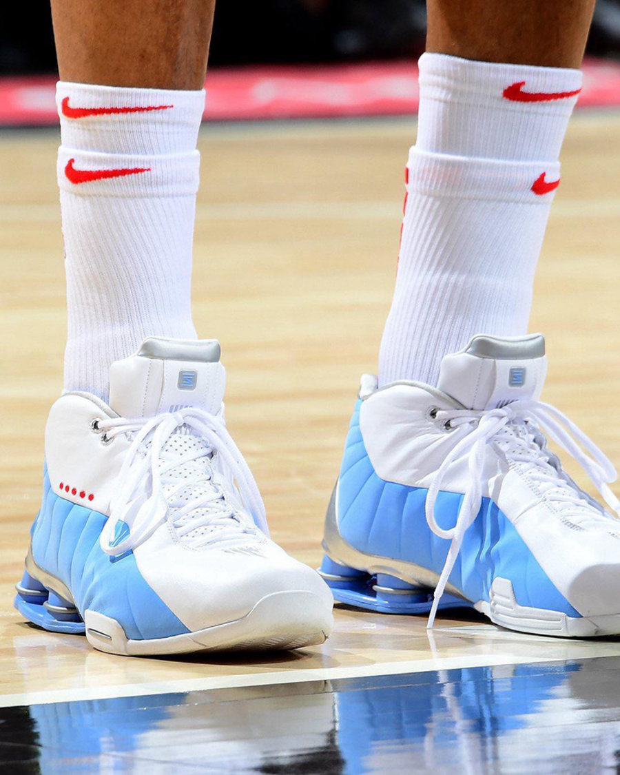 Nike,Shox BB4,明星,上脚 高颜值白北卡!卡特上脚 Nike Shox BB4 全新 PE 配色 Nike,Shox BB4,明星,上脚 高颜值白北卡!卡特上脚 Nike Shox BB4 全新 PE 配色