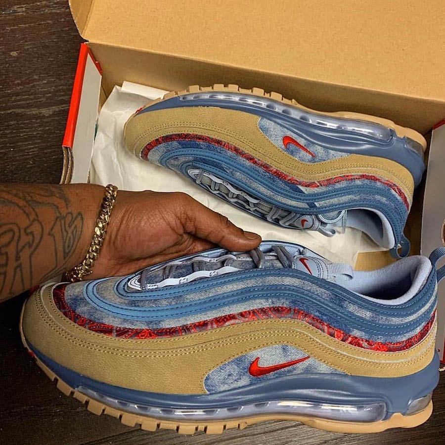 Air Max 97,发售,BV6056-200 扎染牛仔布 + 黑红腰果花!全新 Air Max 97 即将发售 Air Max 97,发售,BV6056-200 扎染牛仔布 + 黑红腰果花!全新 Air Max 97 即将发售