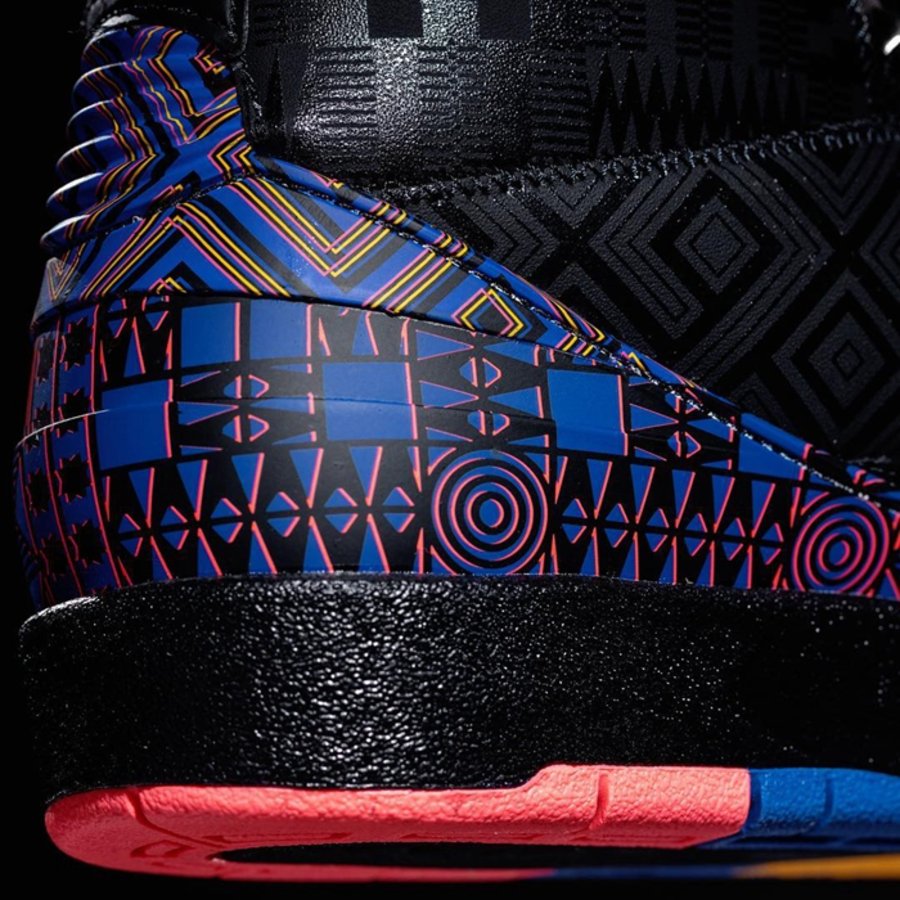 Air Jordan 2,BHM,BQ7618-007 迷人的炫彩几何图案!Air Jordan 2 “BHM” 最新实物曝光 Air Jordan 2,BHM,BQ7618-007 迷人的炫彩几何图案!Air Jordan 2 “BHM” 最新实物曝光