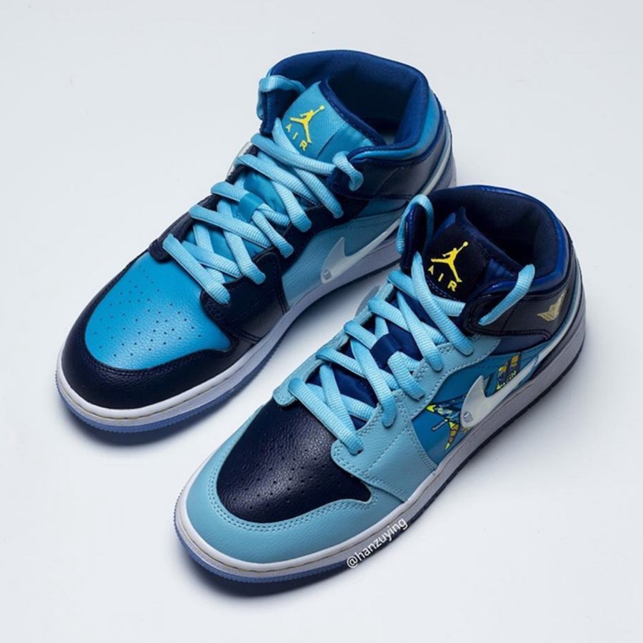 Air Jordan 1 Mid Fly,AJ1,91769 鸳鸯鞋面 + 透明 Swoosh!Air Jordan 1 Mid 全新配色曝光 Air Jordan 1 Mid Fly,AJ1,91769 鸳鸯鞋面 + 透明 Swoosh!Air Jordan 1 Mid 全新配色曝光
