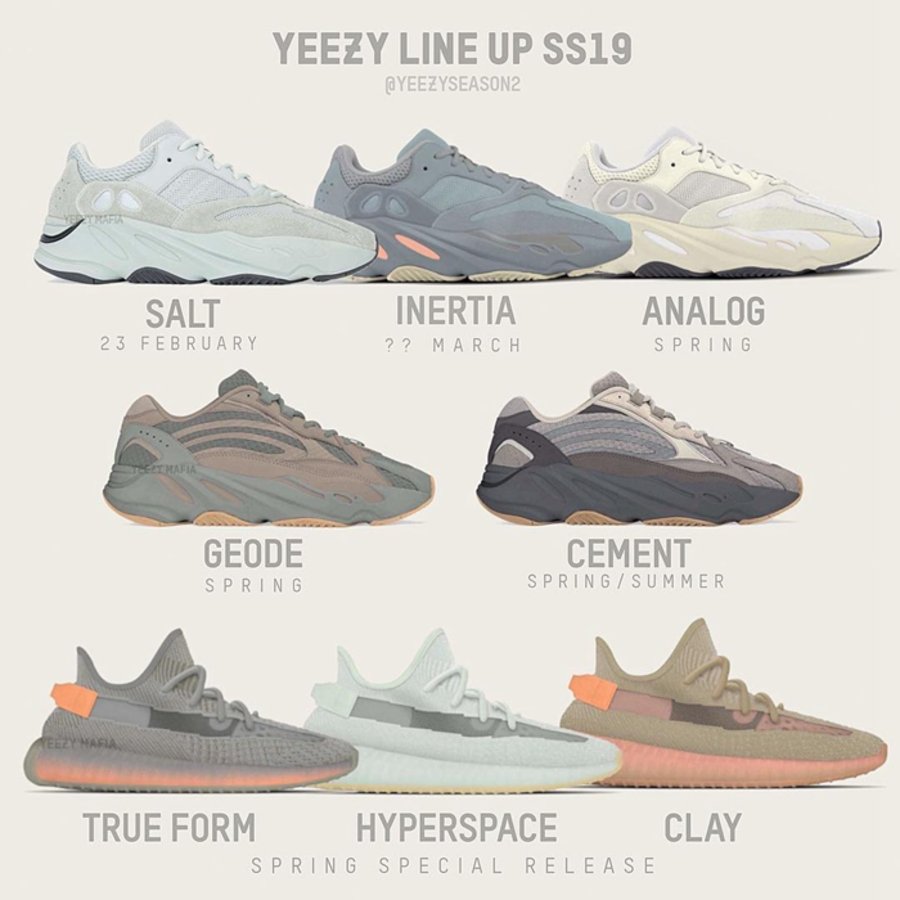 adidas,Yeezy 350,Yeezy 700,Sal 接下来还有 8 双 Yeezy 等着你!今年第一款货量有点出乎意料! adidas,Yeezy 350,Yeezy 700,Sal 接下来还有 8 双 Yeezy 等着你!今年第一款货量有点出乎意料!