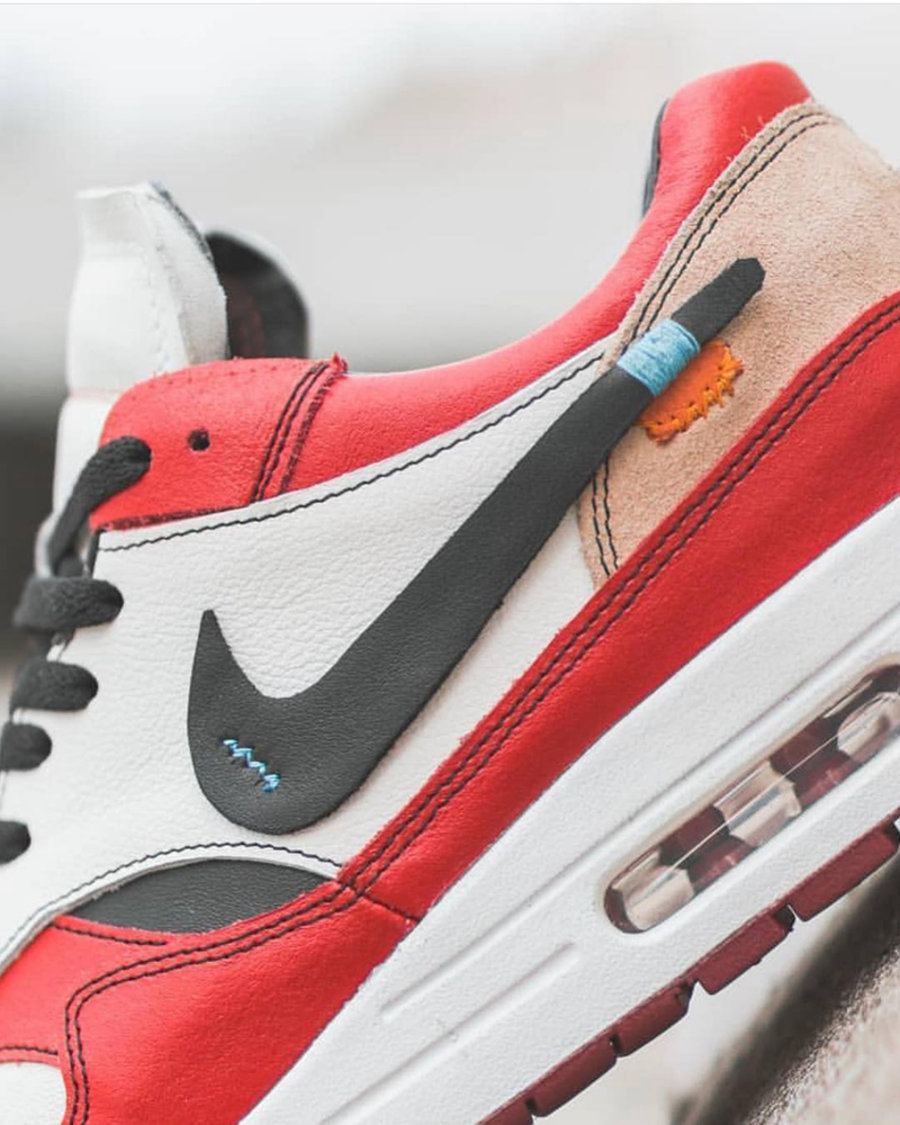 OFF-WHITE,Air Max 1,Nike,球鞋定制 Air Max 1 也有 OFF-WHITE 联名了?还是芝加哥配色! OFF-WHITE,Air Max 1,Nike,球鞋定制 Air Max 1 也有 OFF-WHITE 联名了?还是芝加哥配色!